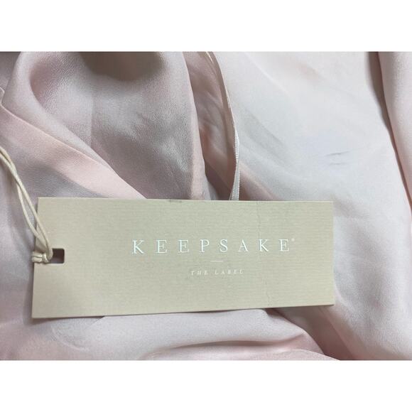 KEEPSAKE Sweet Love Chiffon Ruffle Asymmetrical Midi Dress US MEDIUM NWT - Picture 15 of 16